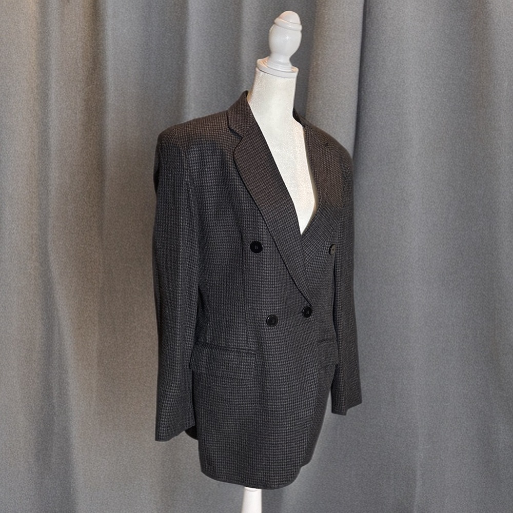 Rena Rowan for Saville Herringbone Pattern Blazer